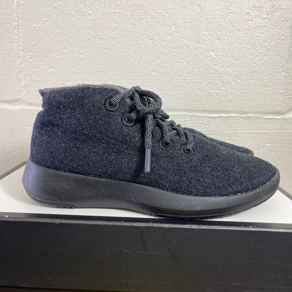 Allbirds Wool Runner-Up Mizzle Charcoal Gray Lace up Sneakers Women's 8 US